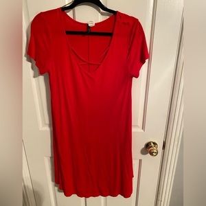 Red tshirt dress